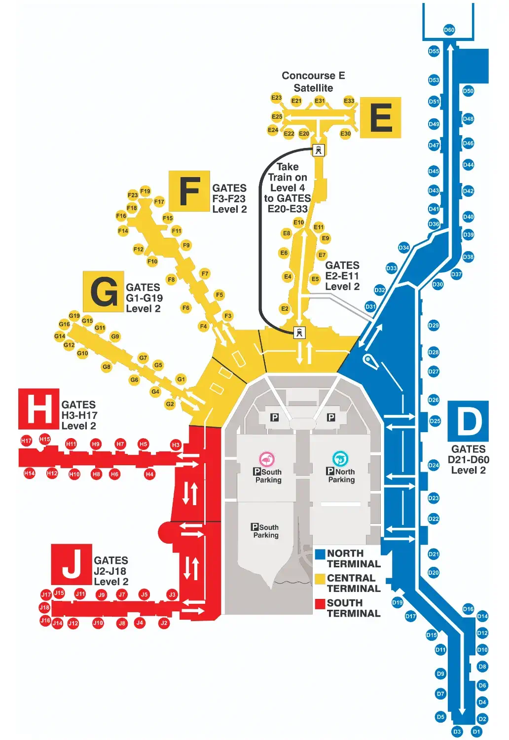 Mapa Aeropuerto Miami